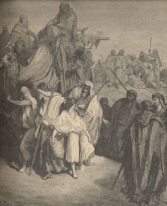 Samuel Sewall, abolition, The Selling of Joseph, salem witch judge Illustration by Dore